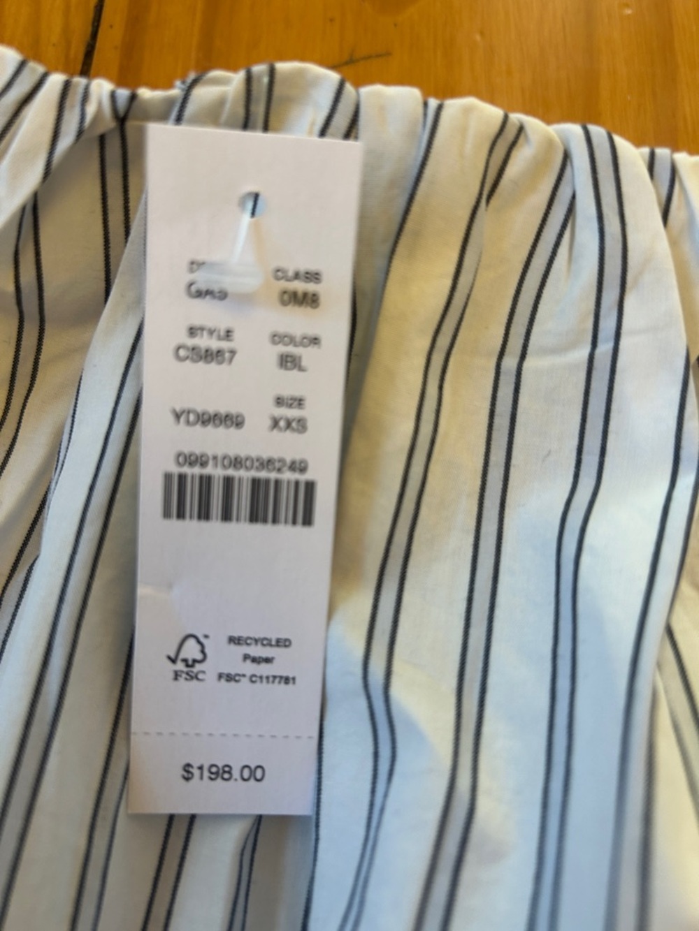 J. Crew Light Blue & White Striped Eyelet Hem Midi Skirt - Picture 3 of 6